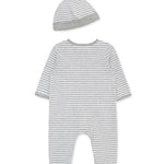 Race Cars 2-Way-Zip Footed One-Piece and Hat 17534