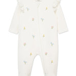 Floral 2-Way-Zip Footed One-Piece 17535