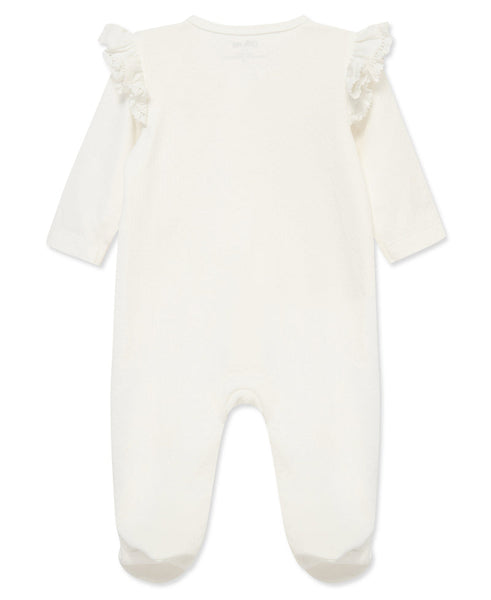 Floral 2-Way-Zip Footed One-Piece 17535
