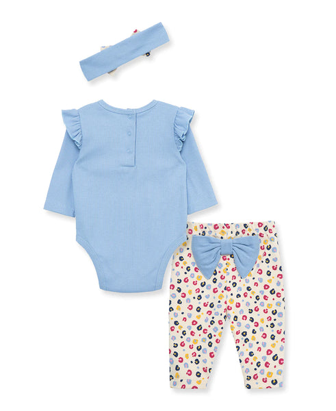 Kitty Infant Rib Bodysuit & Pant Set