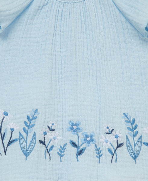 Border Gauze Short Set & Headband 16129