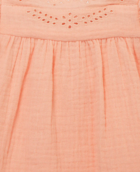 Eyelet Gauze Short Set & Headband 16130