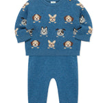 LITTLE  ME Puppy Paws Sweater Set25-16799