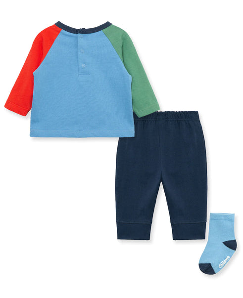 Truck Jersey Knit Jogger Set & Sock 13328