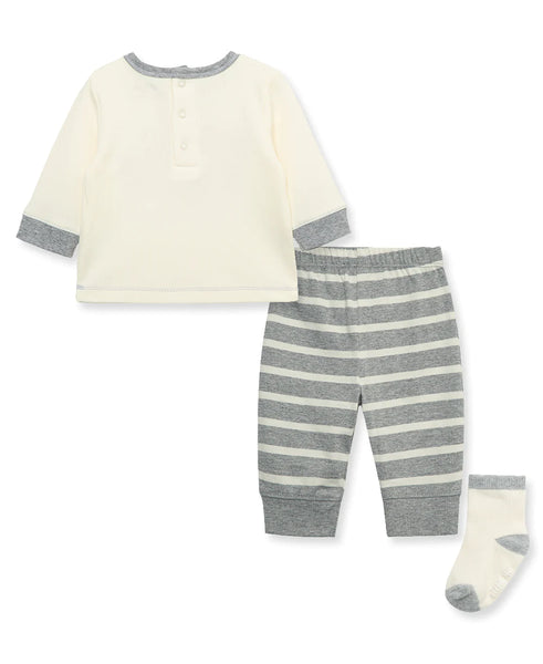 Canoe Jersey Knit Infant Jogger Set & Sock 13329