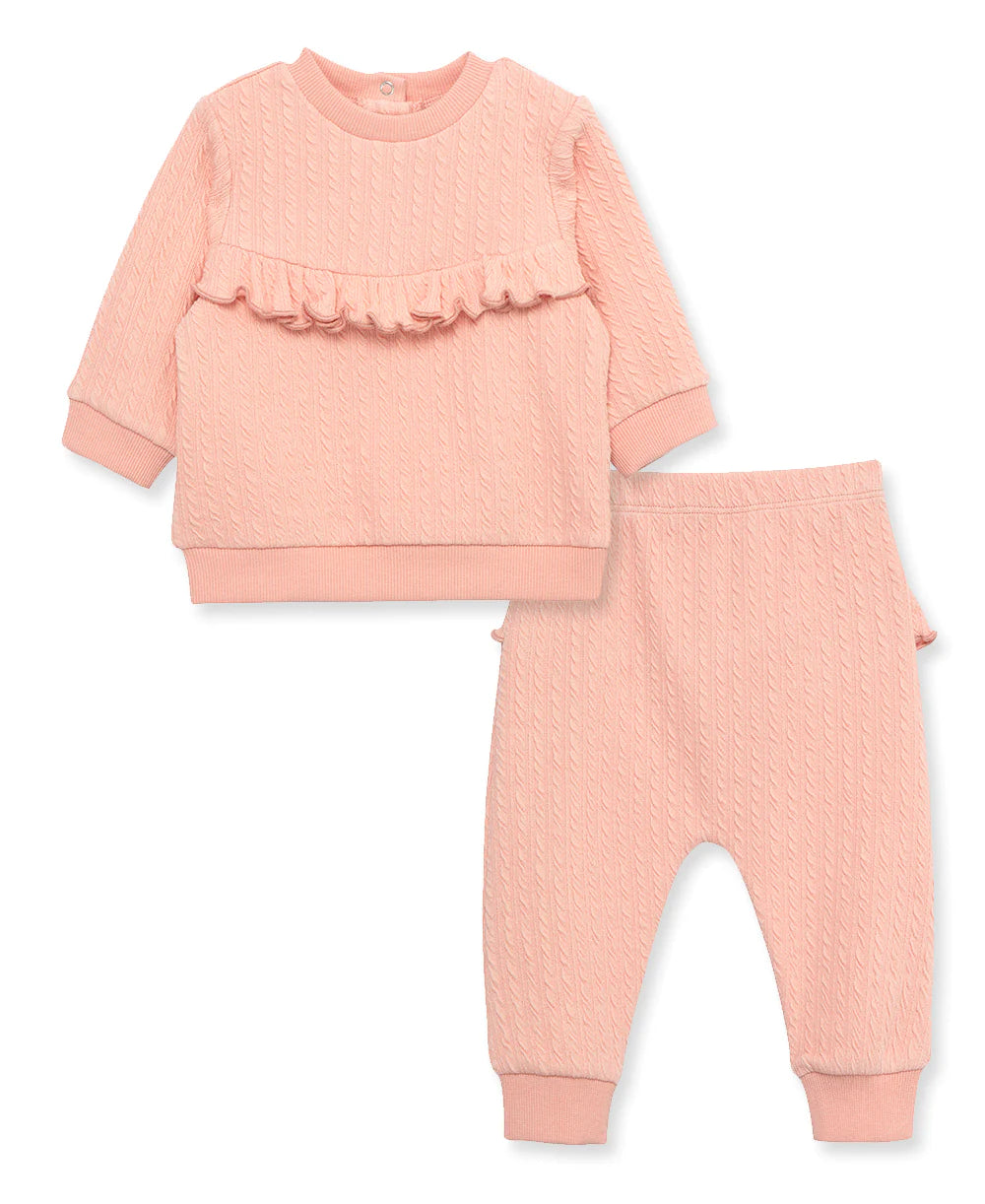 Peony Cable Knit Pant Set 13625