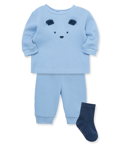 Blue Bear Waffle Knit Jogger Set 13648