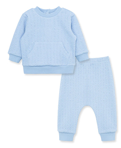 Blue Cable Pant Set 13654