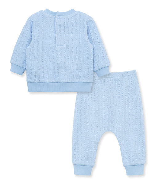 Blue Cable Pant Set 13654