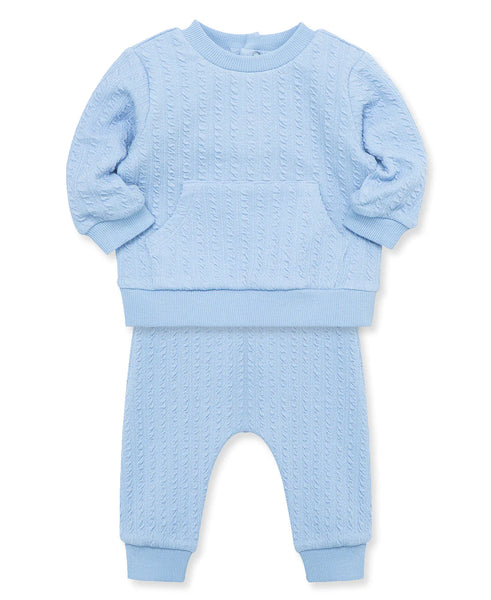 Blue Cable Pant Set 13654