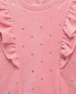 LITTLE ME Gold Dots Velour Pant Set 25-16621