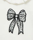 LITTLE ME Leopard Bow Velour Pant Set 25-16626