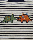 LITTLE ME Dino Stripe Velour Jogger Set25-16628
