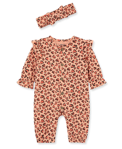 Leopard Jumpsuit & Headband 13451