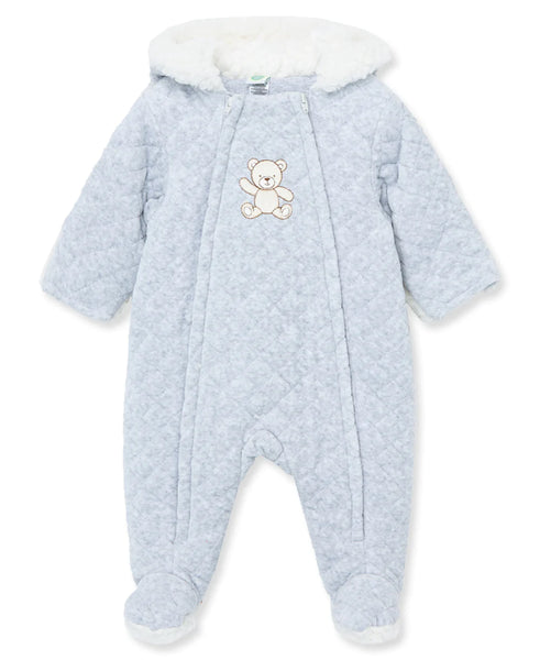 Grey Bear Quilted Velour Pram 13737