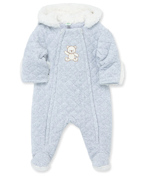 Grey Bear Quilted Velour Pram 13737