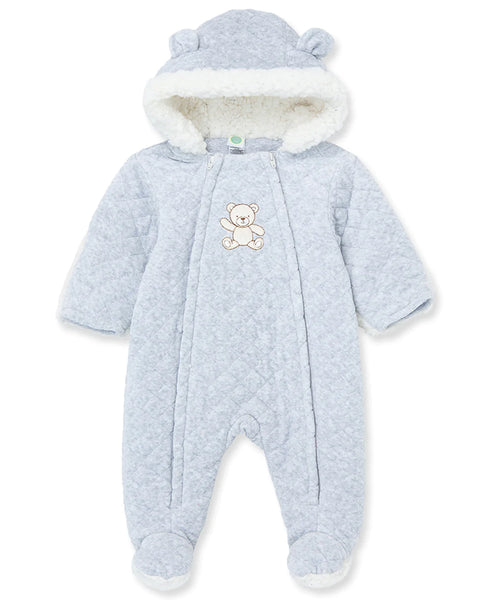 Grey Bear Quilted Velour Pram 13737