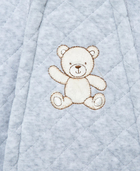 Grey Bear Quilted Velour Pram 13737