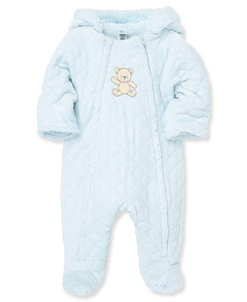 Blue Bear Quilted Velour Pram 13738