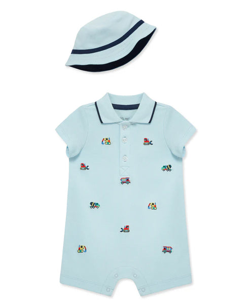 Trucks Romper & Hat 15976