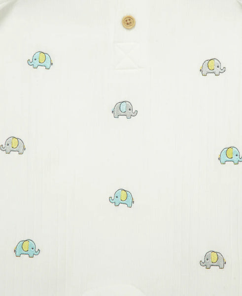 Elephants Romper & Hat 15980