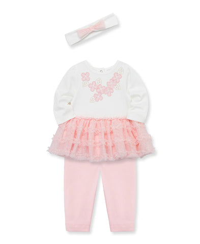 Flowers Tutu Set & Headband (12M-24M) 13772