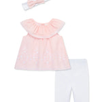 Pink Eyelet Woven Tunic Set (3M-24M) 15895