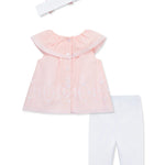 Pink Eyelet Woven Tunic Set (3M-24M) 15895