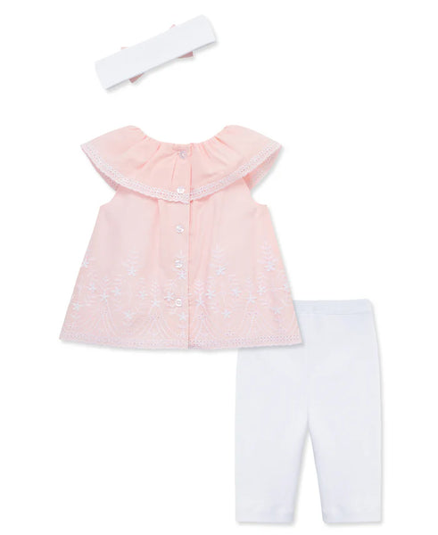 Pink Eyelet Woven Tunic Set (3M-24M) 15895
