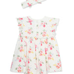 Roses Bodysuit Dress & Headband Set 15955
