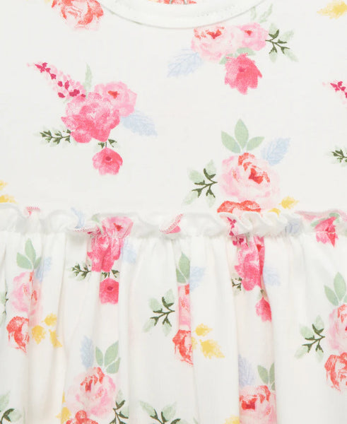 Roses Bodysuit Dress & Headband Set 15955