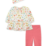 Brushed Floral Tunic Set 25-16269