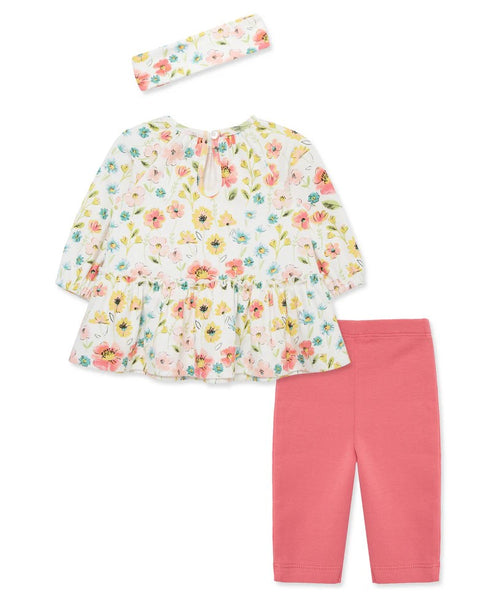 Brushed Floral Tunic Set 25-16269