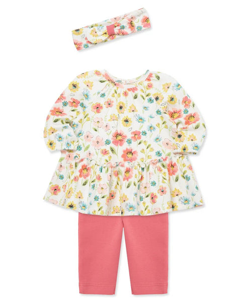 Brushed Floral Tunic Set 25-16269