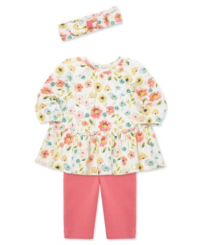 Brushed Floral Tunic Set 25-16269