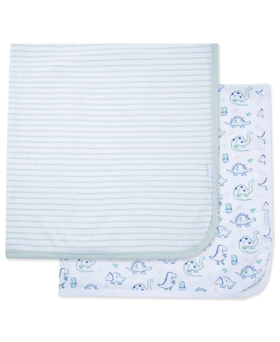 Dino Friends Receiving Blankets (2-Pack) 715619