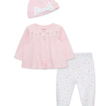Tulips 3-Piece Cardigan Set 15588