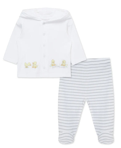 Splashy Ducks 2-Piece Cardigan Set 15604