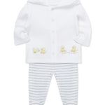 Splashy Ducks 2-Piece Cardigan Set 15604