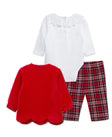 LITTLE ME Bows 3 Piece Cardigan Set25-16753