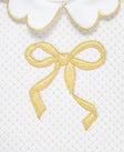 LITTLE ME Bows White/Gold Pant Set25-16760