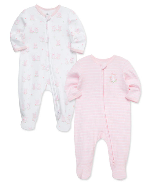 Cuddly Bunnies Footies (2-Pack)