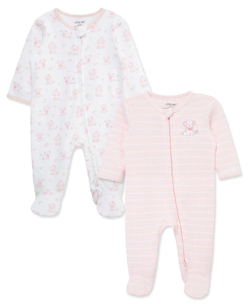 Pretty Puppies 2-Way-Zip Footies (2-Pack) 16947