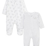 Baby Elephants 2-Way-Zip Footies (2-Pack) 16955