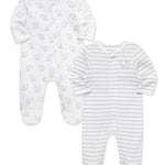 Baby Elephants 2-Way-Zip Footies (2-Pack) 16955
