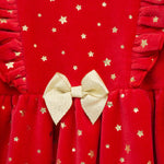 LITTLE ME Bows Shiny Red Dress Set25-16759