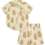 Pineapple Woven Short Set (12M-4T)