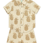 Pineapple Woven Short Set (12M-4T)