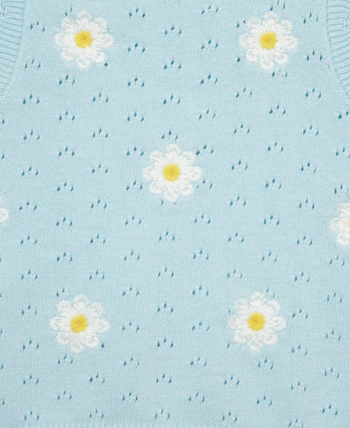 Daisy Pointelle Knit Short Set (12M-4T) 16101