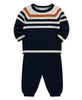 LITTLE ME Blue Stripe Sweater Set 25-16707